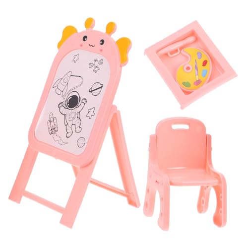 FELTECHELECTR 1 Set Simulation Staffelei Ornamente Puppenspielzeug Spielzeug Mini Spielzeug B Spielzeug Staffelei Prinzessin Spielzeug Kleines Spielzeug Für Zubehör Für Mini Staffelei Hocker von FELTECHELECTR