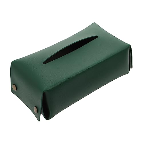 FELTECHELECTR 1 Stück Karton Pappschachtel große gelbe Schüssel Badezimmer serviettenhalter Auto Taschentuchhalter aufbewahrungsdose Storage Boxes Desktop-Tissue-Hülle Papierhalter Pu Green von FELTECHELECTR