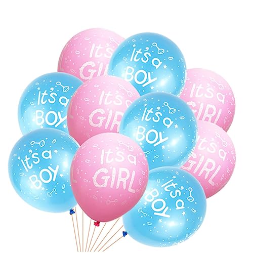 FELTECHELECTR Latexballons Für Jungen Und ädchen Shower Partyballons Set Und Pink Für Die Perfekte Feier von FELTECHELECTR