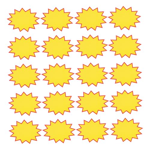 FELTECHELECTR 100 Stück Fluoreszierende Preisschilder Ausverkaufs Und Preisplatzschilder Aus Für Einzelhandel Flohmärkte Und Verkaufsaktionen Ideal Für Geschäft Und von FELTECHELECTR