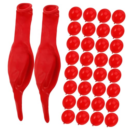 FELTECHELECTR 100 Stück Rote Luftballons DIY Latex Ballon Dekorationen Kleiner Dekorativer Ballon Universeller Roter Latex Ballon Party Hintergrund Ballon Dekorationen von FELTECHELECTR