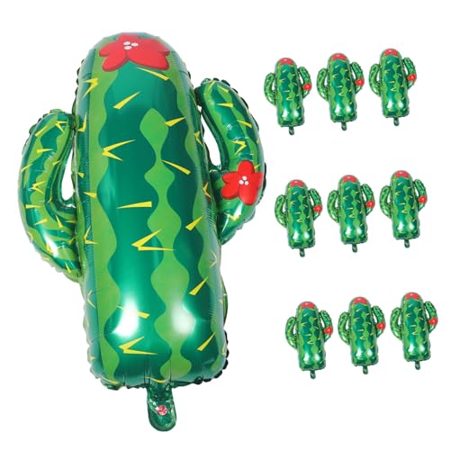 FELTECHELECTR 10St Cartoon-Ballons hawaiianische Partydekoration Dekorative Luftballons Karikatur hawaii party dekoration hochzeits dekoration gasballon Raumaufteilungsballons Partyballons Green von FELTECHELECTR