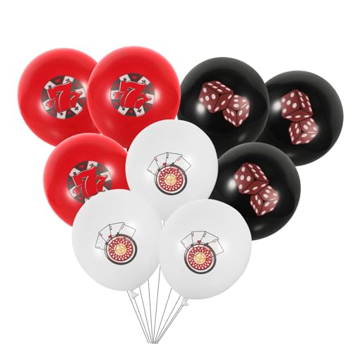 FELTECHELECTR 12 Stück Hochzeits Und Festival Luftballons Bunte Deko Luftballons Für Partys Würfel Design Ideal Für Hochzeiten Geburtstagsfeiern Und Besondere Anlässe von FELTECHELECTR