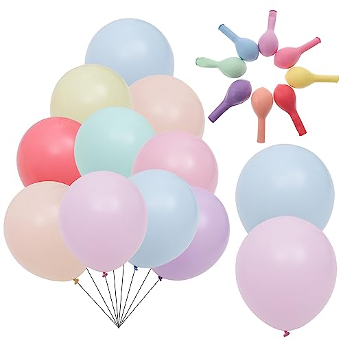 FELTECHELECTR Makaron Luftballons Latex Ballons Für Geburtstagsfeiern Hochzeiten Und Partys Bunte Dekorationen Für Jedes Fest Zufällige Farben von FELTECHELECTR