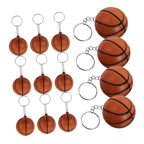 FELTECHELECTR 12St Schlüsselanhänger personalisiere das fitzek Basketball-Zubehör schlüsselketten key fob Basketball-Taschen Taschenanhänger Schlüsselringe Basketballkette Harz Coffee von FELTECHELECTR