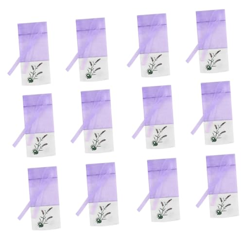 FELTECHELECTR 12st Beutel Mit Kräutersäckchen Beutel Mit Kordelzug Gazebeutel Durchsichtige Schmuckbeutel Lavendelsäckchen Für Den Schrank Beutel Beutel Trocknerbeutel Lavender Baumwolle von FELTECHELECTR