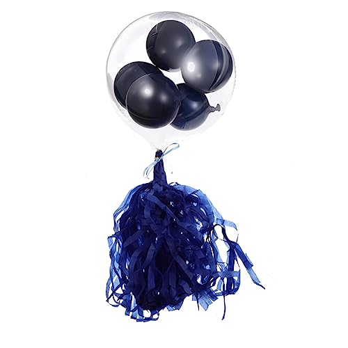 FELTECHELECTR 12st Kugel in Kugel Kranz Vorschlagsballons Hochzeit Metallische Luftballons Kugel Folienballon Girlandendekor Geburtstagsfeier Wanddekoration Bobo-ballon- Blue Emulsion von FELTECHELECTR