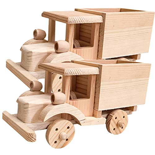 FELTECHELECTR 2 Sätze DIY Holzpferd Bausätze Karikatur Holzbausatz Bauen Rätsel bastelset basteln für Toys Montageprojekt für Kindermodell-Puzzle- von FELTECHELECTR