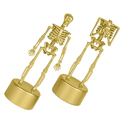 FELTECHELECTR 2 Stück Halloween Skelett Figuren Gruselige Tisch Ornamente Für Halloween Partys Sammelfiguren Aus Perfekte Dekoration Für Zuhause Und Feiern von FELTECHELECTR