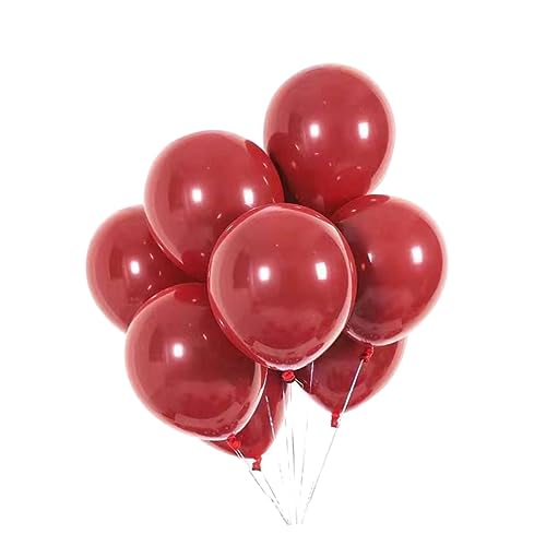 FELTECHELECTR 25 Stück 18 Zoll Granatrote Latexballons Romantische Hochzeits Und Bankett Dekoration Perfekte Luftballons Für Ehezimmer Und Partys Ideal Für Feiern Und von FELTECHELECTR