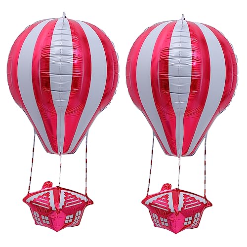 FELTECHELECTR 2St Ballon Kalibrator de Flugzeug Spielzeug Flugzeugspielzeug für Kinder Spielzeug für Mädchen aufblasbares Spielzeug balloons balongas luftbalons luftbalondeko Aluminiumfolie rot von FELTECHELECTR