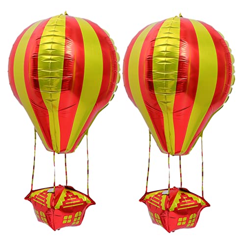 FELTECHELECTR 2St Ballon heißes aufblasbares Spielzeug Mädchen Spielzeug fliegendes Spielzeug Kinderspielzeug raumdeko balloons geburtstagsdeko balongas luftbalons Aluminiumfolie Golden von FELTECHELECTR