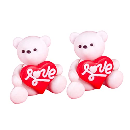 FELTECHELECTR Valentinstag Bär Kuchen Toer Kuchen Toer Mini Bär Kuchen Dekoration Exquisite Wohnkultur Kuchen Ornament von FELTECHELECTR