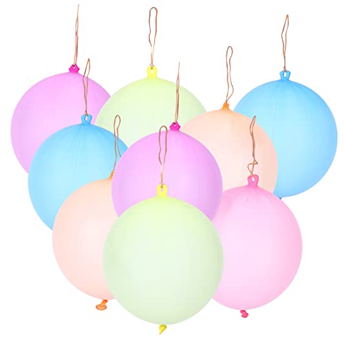 FELTECHELECTR 30 Stück Stanzballons Mit Gummibandgriffen Bunte Luftballons Für Kinder Spielzeug Und Partygeschenke Ideal Für Geburtstagsfeiern Und Kreative Spiele von FELTECHELECTR