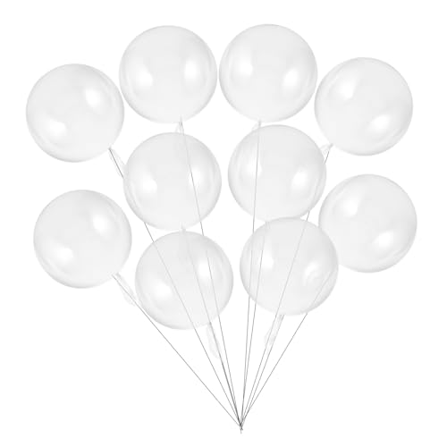 FELTECHELECTR 35 Stück Geburtstagsfeier Luftballons 8 Zoll Transparenter Ballon Festival Hochzeit Bobo Ballons Geschenkfüllung Bobo Ballon Party Dekoration von FELTECHELECTR