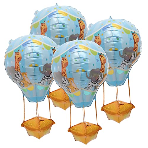 FELTECHELECTR 4 Stück Heißluftballon Luftballons wand polsterung balongas hochzeitslaken dekoration party Ballons dekor Aluminiumfolienballon Drachen Geburtstagsparty liefert festlicher Ballon von FELTECHELECTR
