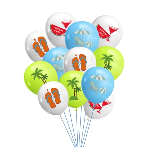 FELTECHELECTR 40St Latexballons dekorativer Luftballon Fruchtdekor Luftballons für die Sommerparty hawaii party dekoration sommerdeko balloon hawaiianische Ballons party liefert luftballons von FELTECHELECTR