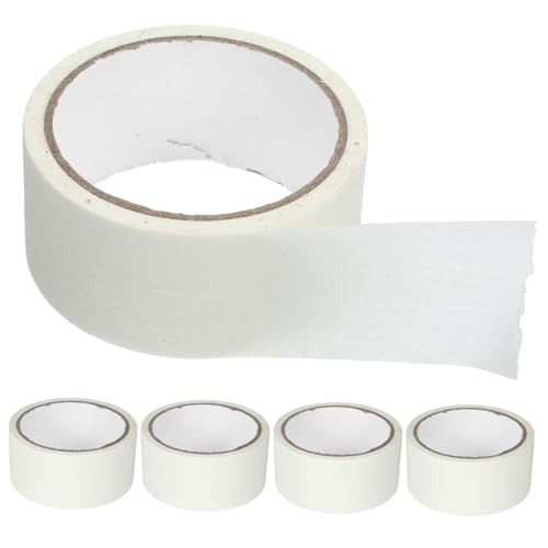 FELTECHELECTR 5 Rollen Nahtband Bänder Klebeband Modellabdeckband Künstlerband Autolackierband Farbband Für Wände Abdeckband Zum Lackieren Malerband Abdeckband Malen Papier Weiß von FELTECHELECTR