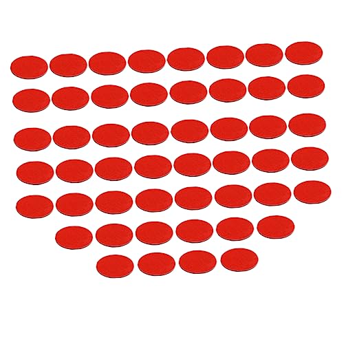 FELTECHELECTR 50 Stück Doppelseitiges Klebeband Klebebänder Griptape Doppelseitiges Schaumklebeband Auto-ornament-klebeband Aufkleber Doppelseitige Pads Doppelseitiges Teppichklebeband Rot Pvc von FELTECHELECTR