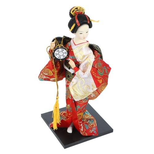 FELTECHELECTR Japanische Kimono-Puppe 30 5 cm ABS-Stoff stilvolles für Zuhause und Restaurant einzigartiges Japanisches Ornament von FELTECHELECTR