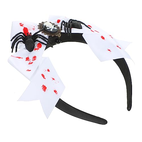 FELTECHELECTR Halloween-Totenkopfhaar Spinnenhaarreifen Cosplay-Haarreifen Haarschmuck-Requisite Kopfbedeckung halloween headband haarband halloween Halloween-Kopfschmuck Stirnband Stoff von FELTECHELECTR