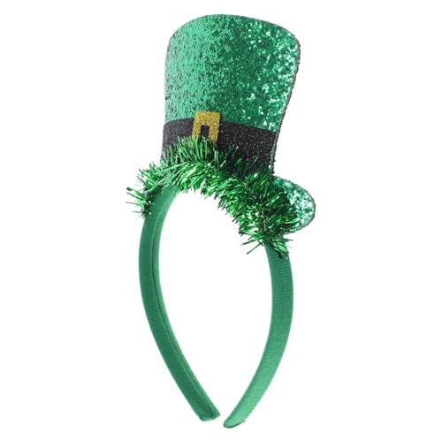 FELTECHELECTR Irish Day Stirnbänder Foto Requisite Festival Kopfschmuck Festival Party Dekor St Patricks Haarspange St Patrick'S Day Kopfschmuck Damen Haarschmuck St Patricks Stirnband von FELTECHELECTR