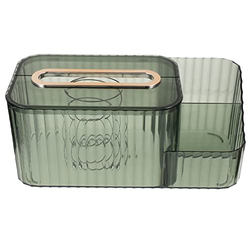 FELTECHELECTR Kasten Pappschachtel Rattan Utensil Deckel Schreibwarenhalter Einstellbar Zusammenklappbar Werkzeug Artikel Behälter Fernbedienungshalter-Organizer Spender Auto Green Abs von FELTECHELECTR