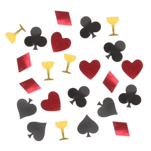 FELTECHELECTR Poker Thema Konfetti 1 Packung Kunststoff Konfetti Für Las Vegas Themenpartys Ideal Tischdekoration Und Partyzubehör Für Geburtstagsfeiern Und Feste von FELTECHELECTR