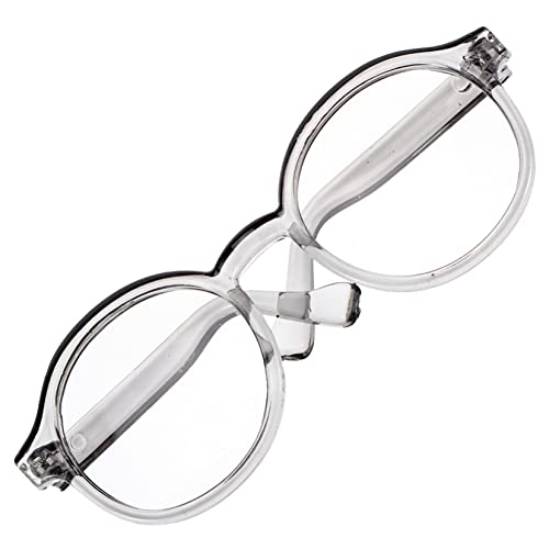 FELTECHELECTR Puppenbrille Brillen für Puppen Spielzeug Zubehör für Babypuppen Plüsch puppenkleidung Puppen Kleidung Sonnenbrille gläser Puppe verkleiden Sich Brillen Puppenzubehör Plastik Grey von FELTECHELECTR