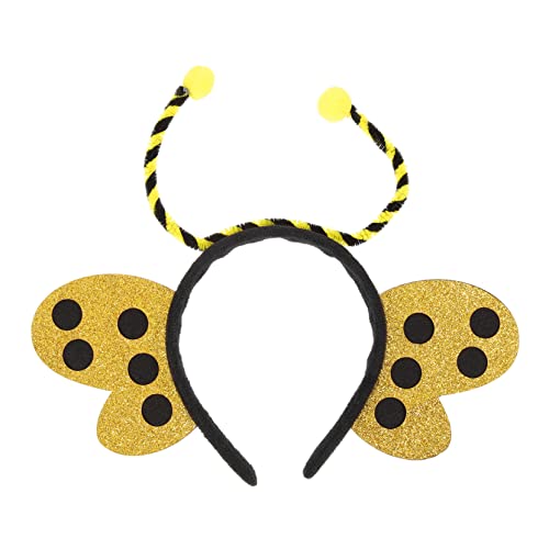 FELTECHELECTR Schmetterlings-Stirnband haarschmuck tier haarreif fasching kopfbedeckung bienen haarreifen Bienenkostüm für Mädchen Bands Foto-Requisite Party-Haar-Accessoire Vlies Yellow von FELTECHELECTR