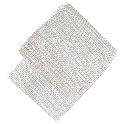 FELTECHELECTR Strass Mesh Band Für Hochzeitstorten Bling Strass Wickelband 1 Rolle Ideal Für Elegante Dekorationen Bei Hochzeiten Geburtstagsfeiern Und Besonderen Anlässen von FELTECHELECTR