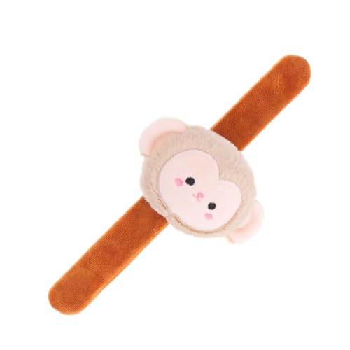 FELTECHELECTR Tierplüscharmband Halloween-armbänder Für Kinder Tierarmbänder Für Kinder - Spielzeug Ausgestopfte Tierarmbänder Animal-slap-armband Gefüllt Pp Baumwolle Brown von FELTECHELECTR