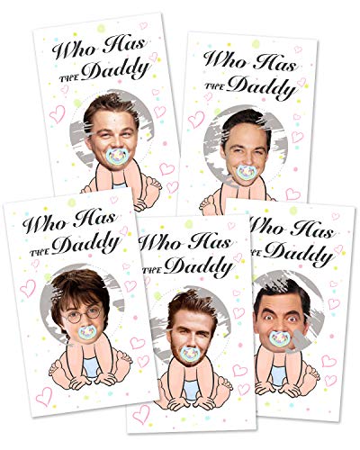 Baby Shower Games - Door Prizes Celebrity Cards Lottery Tickets Games for Girls - Funny Lottery Card Ice Breaker Scratch Off Games Party - 40 sheets von FENRIR