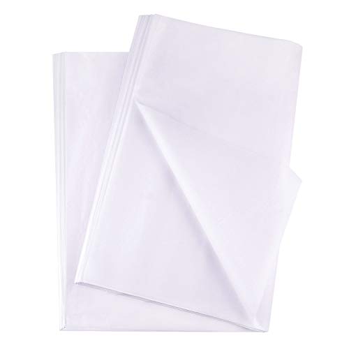 FEPITO 100 Blatt weißes Seidenpapier Weihnachten weißes Geschenkpapier für Weihnachten Ostern Valentinstag Geschenke Basteln (14 x 20 Inch) von FEPITO