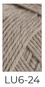 FERNER WOLLE Lungauer Sockenwolle 6-Fach Merino Uni 24 - Hellbraun Melange von FERNER WOLLE