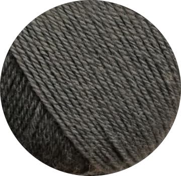 Ferner Mally Socks Sockenwolle Uni | Merino Sockengarn Merinowolle mulesingfrei | 150g 450m | Nadelstärke 3-4mm (M5 - schiefergrau) von Ferner Wolle