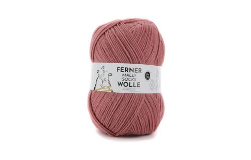 Ferner Mally Socks Sockenwolle Uni | Merino Sockengarn Merinowolle mulesingfrei | 150g 450m | Nadelstärke 3-4mm (M8 - rosenquarz) von FERNER WOLLE