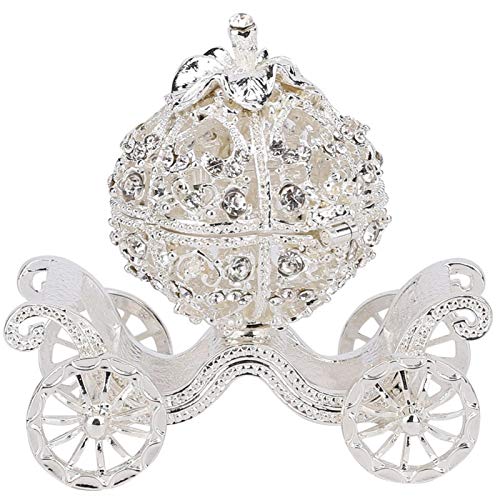 Schmuck-Organizer-Box EuropäIscher Stil Strass Verzierte Cinderella Pumpkin Carriage Schmuckschatulle Geburtstagsparty Festival Geschenk Verziertes SchmuckkäStchen FüR Frauen MäDchen von FEYV