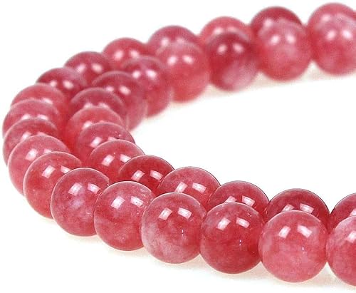 Runde lose Perlen aus Rhodochrosit, 8 mm, für Schmuckherstellung von FFDZLOP