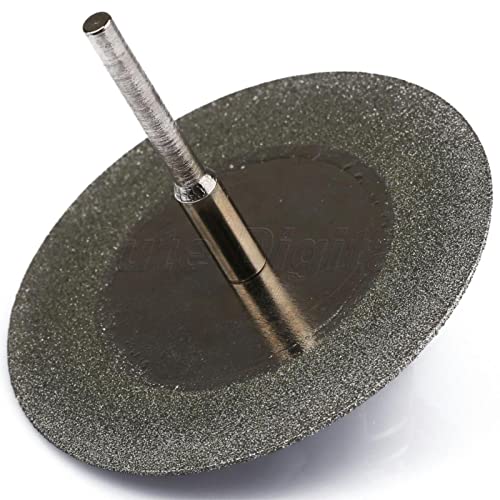 Diamant-Trennscheibe,Beton-Trennscheibe, 5 Stück 50 mm Schleifscheibe Diamant-Schleifscheibe Trennscheibe Sägeblatt for Rotationswerkzeuge mit 5 Stück 3 mm Dorn von FFENFRYOU