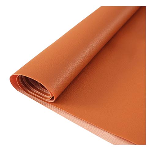 Texturiertes flammschutzendes Ledergewebe, Kunstleder-Polsterstoff, Kunstleder-Polsterstoff for Auto, Boot(Brown 16#,1.38x30cm) von FFENFRYOU