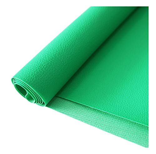 Texturiertes flammschutzendes Ledergewebe, Kunstleder-Polsterstoff, Kunstleder-Polsterstoff for Auto, Boot(Green,1.38x2m) von FFENFRYOU