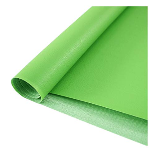 Texturiertes flammschutzendes Ledergewebe, Kunstleder-Polsterstoff, Kunstleder-Polsterstoff for Auto, Boot(Light Green,1.38x2m) von FFENFRYOU