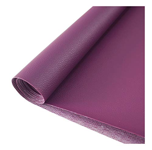 Texturiertes flammschutzendes Ledergewebe, Kunstleder-Polsterstoff, Kunstleder-Polsterstoff for Auto, Boot(Purple,1.38x2m) von FFENFRYOU