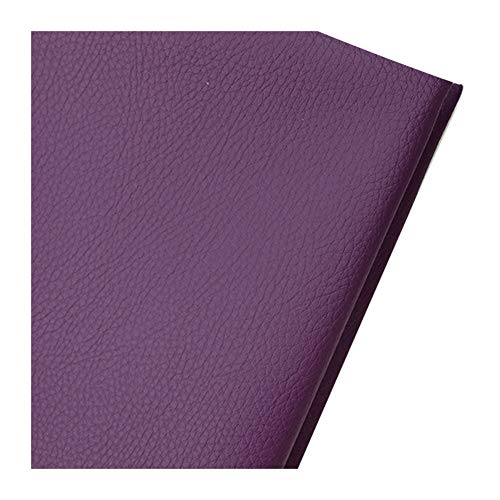 Texturiertes flammschutzendes Ledergewebe, PU-Material Polsterstoff Kunstleder Stoff Polsterung Restaurant Stühle Sofas Autositze-Lila(1.6x10m) von FFENFRYOU