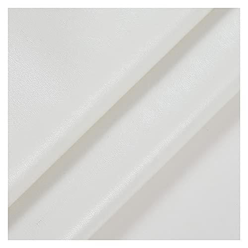 Texturiertes flammschutzendes Ledergewebe, Polstermaterial: Lederstoff, Polsterstoffe am laufenden Meter, Stoff, Kunstleder, Kunstleder, Lederbezug, Polsterstoffe(White,1.37X30cm) von FFENFRYOU