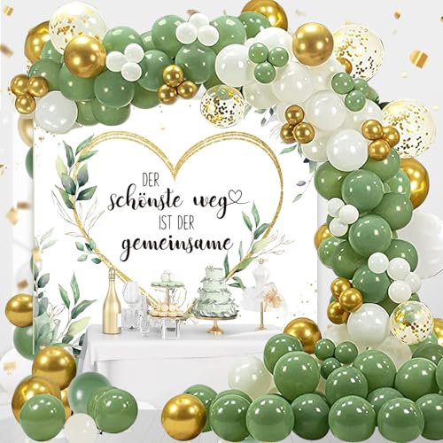 Wedding Decoration Hochzeit Ballons, 78.7''x 67'' Hochzeitsherz Zum Ausschneiden, Hochzeitsspiele, Hochzeitsdekoration Herz zum Ausschneiden Hochzeit,Just married deko,Ballon Girlande Geburtstag Party von FFTANXS