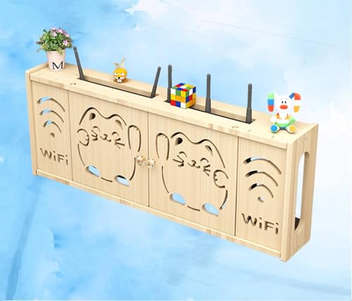 FGDIUCVN Aufbewahrungsbox für WLAN-Router, Halterung für WLAN-Router, Wandbehang, Aufbewahrungsbox für WLAN-Router, Sortierbox für WLAN-Router, B-71 x 28 cm von FGDIUCVN