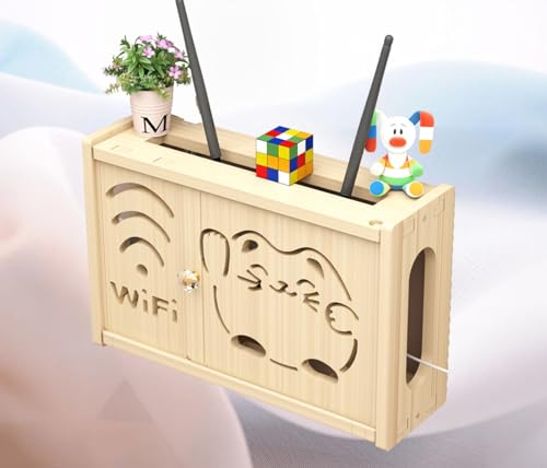 FGDIUCVN Wandregal für WLAN-Router, WLAN-Aufbewahrungsbox, Router-Regal, Wandhalterung, Box für kabellosen Router, Sortierbox, B-36 x 24 cm von FGDIUCVN