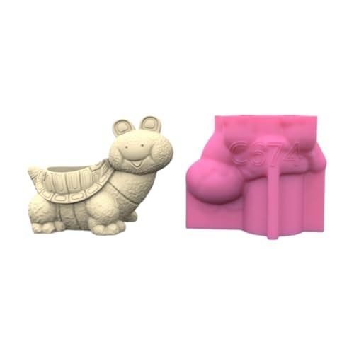 3D Schildkröte Silikonform Für Blumentöpfe Vase Form Beton Zement Epoxidharz Form Gießwerkzeug Handwerk Garten Dekore von FGDTREE